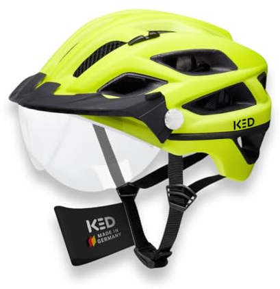 KED Helmet Covis Lite Fahrradhelm, E-Bike, MTB, Trekkinghelm, Unisex, für Erwachsene, gelb, matt, Größe M 52-58 cm