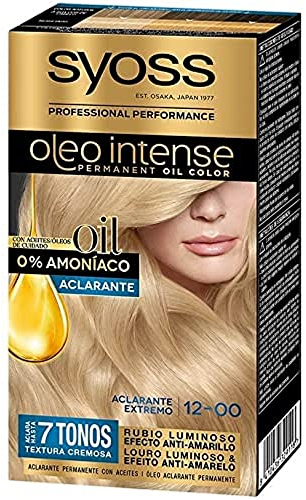 Syoss - Oleo Intense Coloración Permanente Sin Amoníaco - Tono 12 Aclarante Extremo