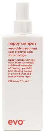 Evo happy campers wearable treatment 200 ml I Fuktgivande stylingspray för kraftlöst, sprött och färgat hår I återfuktar och minskar frizz I veganskt, utan sulfater