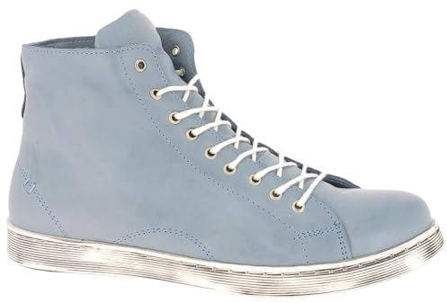 Andrea Conti Damen High Top Sneaker, bleu/Weiss, 35 EU