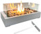 Safer Fire Pit – Tisch-Feuerstelle mit Kopfsteinpflaster und 4 Paneelen – für drinnen und draußen, kleine Tisch-Feuerstelle, Heimterrasse, Geschenke für Frauen, Mutter, Einweihungsfeier, Weihnachten,