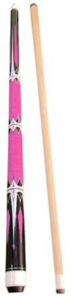 Jiuvaso Queue de Billard 1/2 Fendue 145 Cm avec Assemblage Facile et Pointe de 13 Mm pour Usage Familial, Rose