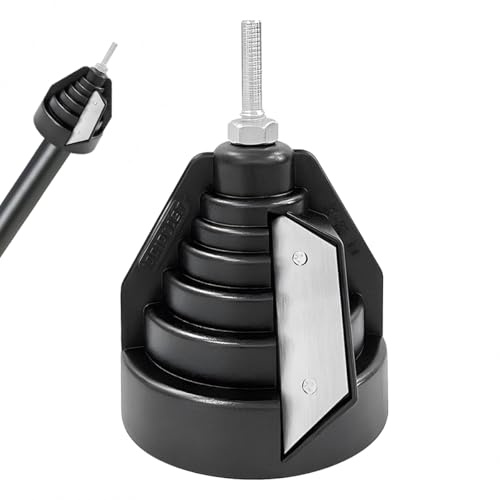 Sbavatrice per Tubi a Mano, Sbavatore per Plastica, Sbavatore per Tubi in PVC PP PE, per Tubi da 20, 25, 32, 40, 50 e 63 mm (Nero)