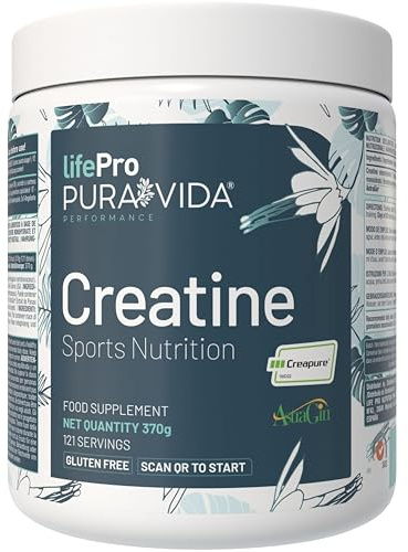 Creatine Monohydrate Creapure avec AstraGin® – Jusqu’à 35% d’Absorption en Plus vs Creapure® Seule – Micronisée Sans Goût 4 Mois – Végan, Sans Gluten – Qualité Allemande Garantie