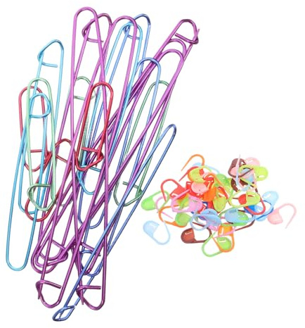 WRITWAA 118 Piezas Ayudas Para Tejer Marcadores De Punto Sujetapuntos Para Agujas De Tejer Clips Para Ganchillo Sujetaagujas Marcadores De Ganchillo Caseros