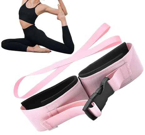 Banda de gimnasia – Equipo de apoyo elástico ajustable | Banda elástica flexible para pilates – para amigos, yoga, baile, saltos, práctica diaria, músculos y articulaciones