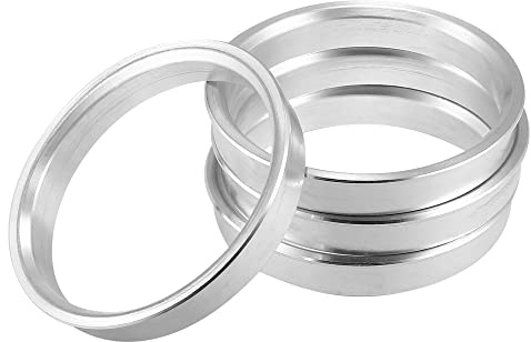 X AUTOHAUX 4pcs Bague de Centrage Jante 63,4mm à 57,1mm Jante Aluminium Alliage Voiture Moyeu Centrique Anneaux