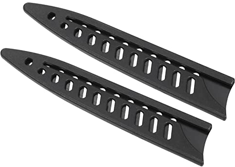 PATIKIL PP Safety Knife Cover Sleeves for 5 Utility Knife, 2 Pack Knives Edge Guard Blade Protector Universal Knife Sheath Portable for Kitchen, Black