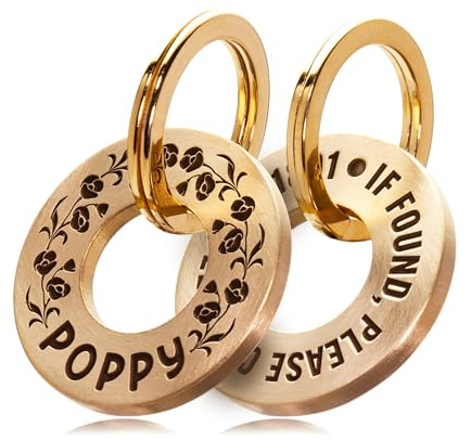 UKR Designs Deep Engraved Solid Brass or Stainless Steel Extra Strong Personlised Keyring