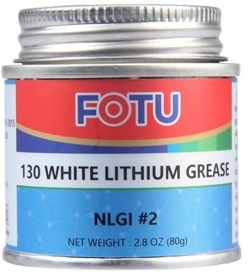 FOTU White Lithium Grease,Excellent Lubricant for Marine Grease,Sewing Machine Oil,Garage Door Grease More Durable Than Garage Door Lubricant Spray - 2.8oz Brush Top Can