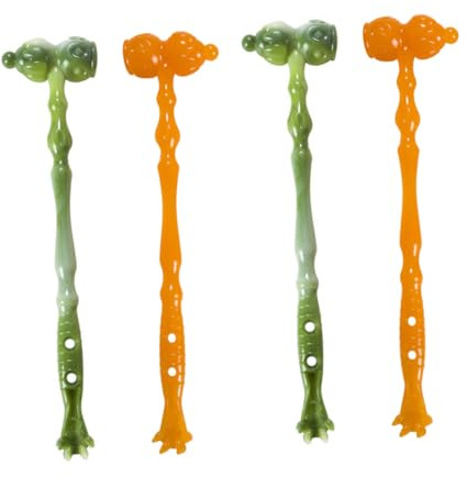 MAGICLULU 4 Martillos de Masaje de Calabaza Pp para Estimular la Circulación y Aliviar el Estrés Color Aleatorio