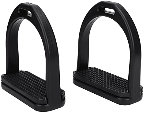 Denash Steigbügel, rutschfeste Steigbügel aus Hochfestem Kunststoff, Pferdewerkzeug, Pferdesteigbügel, für Pferdepolster, Gummi-Pferdepolster, Pferdewerkzeug, Pferdezubehör (15,3 x 38,1