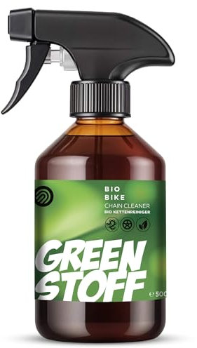 Green Stoff Bio Kettenreiniger 500ml - Umweltfreundlich, Vegan, Starker Fettlöser für Kette & Antrieb, Sicher für E-Bikes, Made in Germany