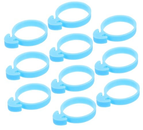 Tofficu 10 Pezzi Anello Di Tubatura in Silicone Strumenti Per Glassare La Torta Sacchetti Di Glassa Per Torte Piccole à Poche à Poche Glassate Kit Per Torte Sky-blue Gel Di Silice