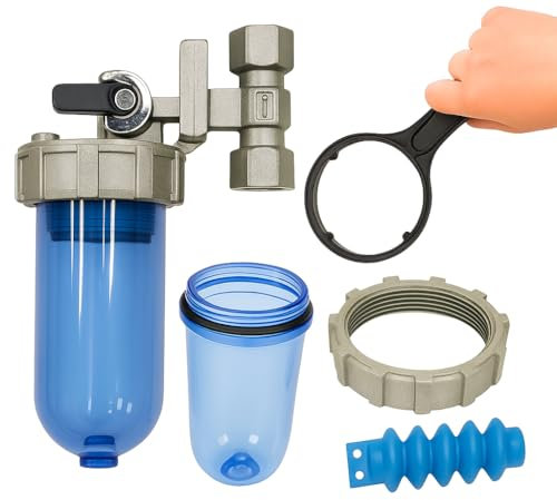 Dosatore Anticalcare Polifosfato | Attacco Girevole 360° | Filtro Trasparente con Cartuccia | Attacco Femmina 1/2 | Protezione Caldaia e Impianto – Lemag srl