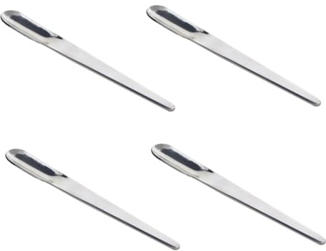 PAMINGONO 4 Minicucharas de Café de Acero Inoxidable para Espresso, Mini Cucharas Pequeñas para Postre y Té, Juego Práctico de Cucharas de Cocina para Mezclar y Servir, Aptas para Café,