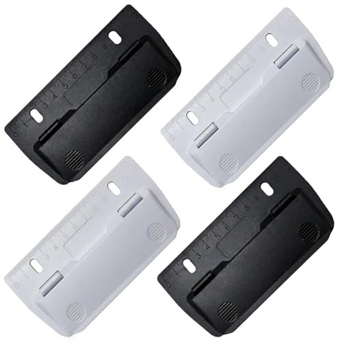 4 Stück Taschenlocher Set,Locher für Ordner,Mini Locher Klein,Kleiner Taschenlocher Schule und Büro,Hole Puncher,Papierlocher,zum Papier,Karton,Fotos,Einheften Löcher