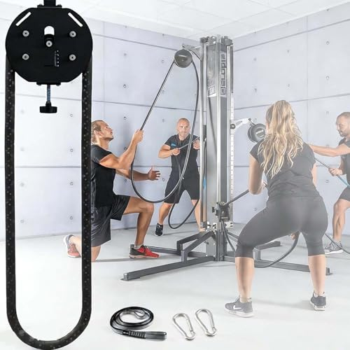 EXSHUING Ändlös Reptränare, Bärbart Kabelsystem, Kabelsystem Med Justerbart Motstånd, Hemmagymutrustning För Grepp Av Armar Bakåt, Justerbart Motstånd: 3–30 Kg