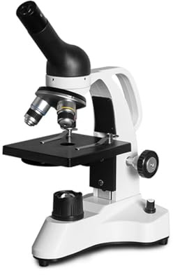 Microscopio binoculare 40X-400X con oculare grandangolare, ideale per insegnamento, clinica, laboratorio e uso domestico