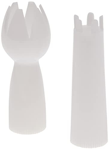 IBILI CNW0102 Lot de 2 Douilles, Plastique, Blanc, 1.7 x 1.7 x 5.7 cm