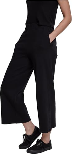URBAN CLASSICS Pantaloni Donna a Vita Alta, Autunno - Inverno, 95% Cotone Spesso, Gamba Larga, Vestibilità Ampia, Anche per Taglie Forti XS - 5XL