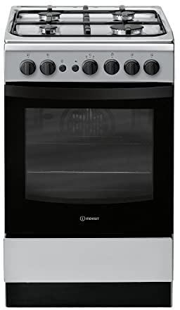 Indesit Freestanding IS5G1PMSS 50cm Gas Cooker A Rated - Silver