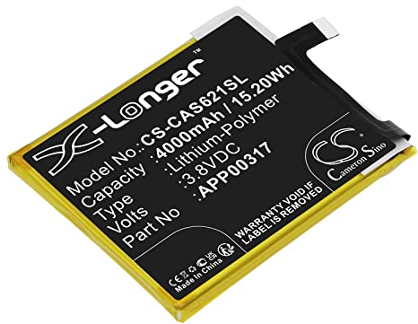 4000mAh / 15.20Wh Ersatzakku kompatibel mit Caterpillar APP00317,S62 Pro