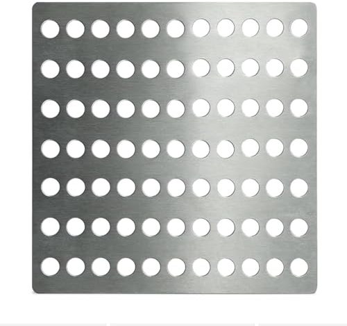 Concept4u Blackspur Stainless Steel Drain Square Gully Grid Leaf Guard Drainage Cover Rustproof Outdoor Drain Channel