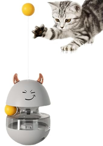 Interaktiver Katzenfutterspender - Katzenspielzeug Katzenfutter Ballspender - Langsamer Feeder Puzzle Katzenfutterspender Cartoon geformt Katzenfutterball Interaktiver Katzenleckerli-Spender