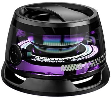 Laroal Altavoz Bluetooth magnético Multifuncional G200 con Luces RGB Multicolor y Sonido Envolvente 3D para Smartphones (Negro)