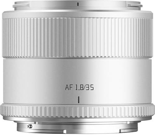 TTartisan AF 35mm F1.8 II Objektiv für Nikon Z, APS-C Autofokus Z Mount Objektiv Kompatibel mit Spiegellosen Nikon Z-Mount-Kameras (Silber)