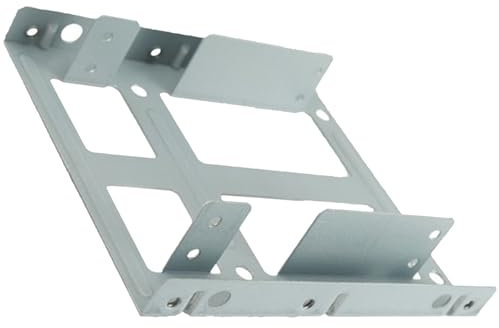 YiQinzcxg 2 5 pulgadas a 3 5 pulgadas soporte de unidad mejora la división de calor para el escritorio PC sin herramientas instalar un marco de montaje de disco duro a prueba de golpes
