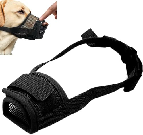 Munkorg för hundar, munkorg för små hundar, bitskydd, mjuk, förhindrar bitning, förhindrar tuggning och skällande, drickbar, justerbar ögla, hundträning