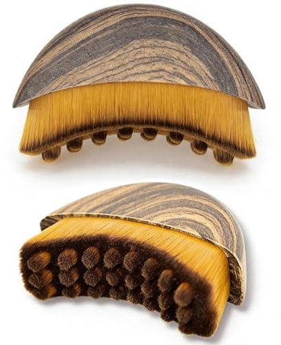 KNUIUYY 2 Piezas Cepillo Facial de Contorno Linfático, Cepillo Facial de Cepillado en Seco, Lymphatic Contour Face Brush, Masajeador de Drenaje Linfático, para escultura Rostro, Mentón y Mandíbula