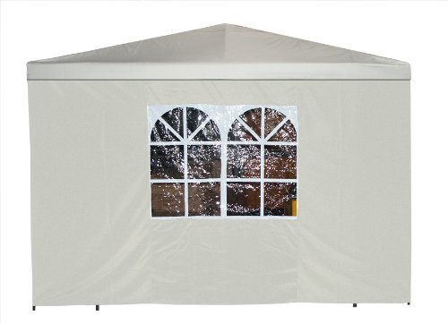 Seitenteil für Pavillon 3x3 Meter mit Fenster, Ecru