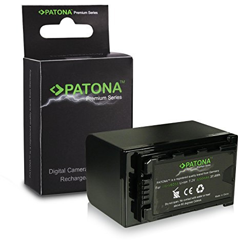 PATONA PREMIUM VW-VBD58 Batteria 5200mAh compatibile con Panasonic AG AC8EJ AC30 AC8 CX350 DVC30 DVX200 HPX255 HVX201 UX180 AJ PG50 PX230 PX270 PX298 HC-MDH2 MDH3 X1 X1000 VWVBD58 VBD58
