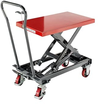 eurokraft | Hub-Plattformwagen | Hubbereich 330-910 mm | Tragfähigkeit 300 kg