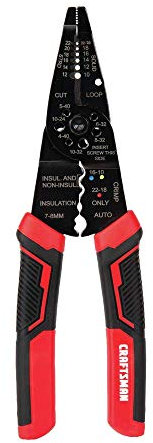CRAFTSMAN CMHT81714 - Pelacables de 8 pulgadas, cortador, crimpadora