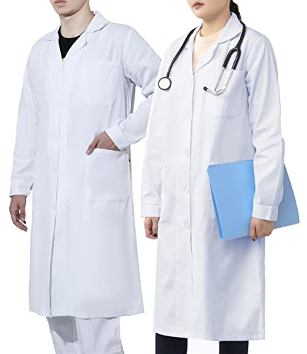 WORK IDEA IDÉE DE TRAVAIL Blouses de Laboratoire Hommes Femmes, 100% Coton, Blouse Médicale, Tenue Médicale, Blouse de Médecin