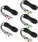 QWORK® 5 Stück 5M XLR Kabel, 3-pin XLR Mikrofonkabel Stecker auf Buchse, Störungsfreies XLR-Kabel, für Mikrofon, Lautsprecher, Audiomixer