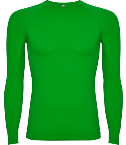 ROLY Camiseta Termica Unisex Prime 0365, Camiseta termica Hombre, Camiseta termica Mujer, Camiseta Interior, Camiseta Manga Larga (FR/ES, Letras, M, L, Regular, Regular, Verde Helecho 226)