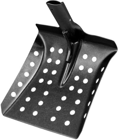 Yardwe Pala Metálica para Multifuncional para Limpieza De Desagües Pala Portátil para Tamizar Diseño De Agujeros Fugas Resistente y Duradera Herramienta Adecuado para Profesional