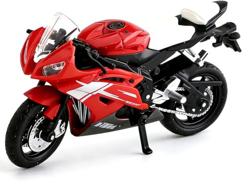 Tupinerq Modellismo Motocicletta Simulazione,Motocicletta della 1:12 Mini Simulazione della, Fuoristrada In Lega Pressofusa Modello per Adulti Uomo Ragazzo, Decorazione Regali di Festa (Rosso)