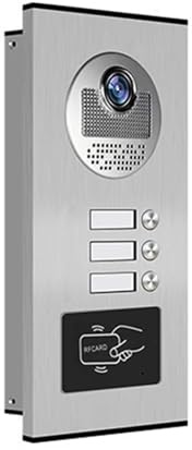 BINGNU Sonnette vidéo, Interphone vidéo à 3 unités for résidences et Appartements