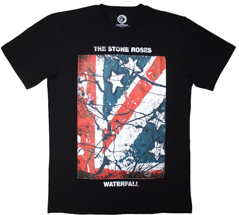 The Stone Roses Waterfall T Shirt Size L Black