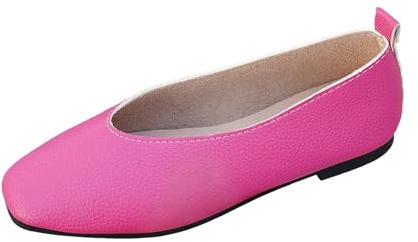 Mary Jane Bailarinas Mujer Flexibles Anchos Zapatos Descalzos Antideslizantes Zapatos de Caminar Slip On Mocasines Retro Casual Zapatos de Verano Cómodos Zapatos de Danza Transpirables Zapatos Dirndl