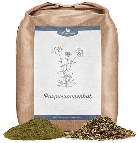 Krauterie Purpursonnenhut (Echinacea) für Pferde in Spitzenqualität (1000 g) - Artgerechtes Einzelfuttermittel für Pferde, frei von Zusatzstoffen, geschnitten