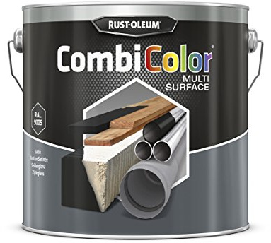 RUST-OLEUM 7375MS.2.5 Combicolor Multi-Surface, One Paint, Many Surfaces, Satin black-RAL 9005