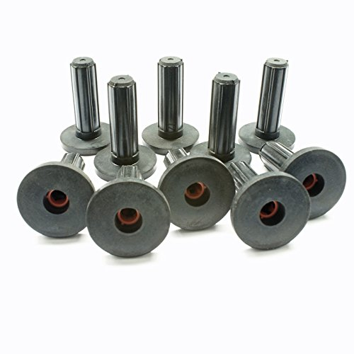 Stabilo-Sanitaer 10x Schallschutzdübel 18mm M12 Gummidübel mit Bund Kragen Schalldämmung Schallschutz Dübel