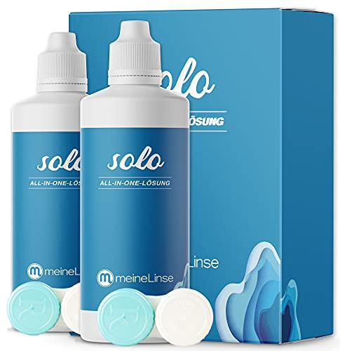 meineLinse (ehemals Oculsoft) ® Solo All-in-One Lösung 2 x 360ml Doppelpack Pflegemittel für Kontaktlinsen**G